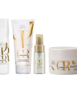 Wella Professionals Oil Reflections Kit – Shampoo + Condicionador + Máscara + Óleo Capilar